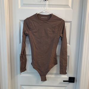 Abercrombie & Fitch Brown Long Sleeve Bodysuit